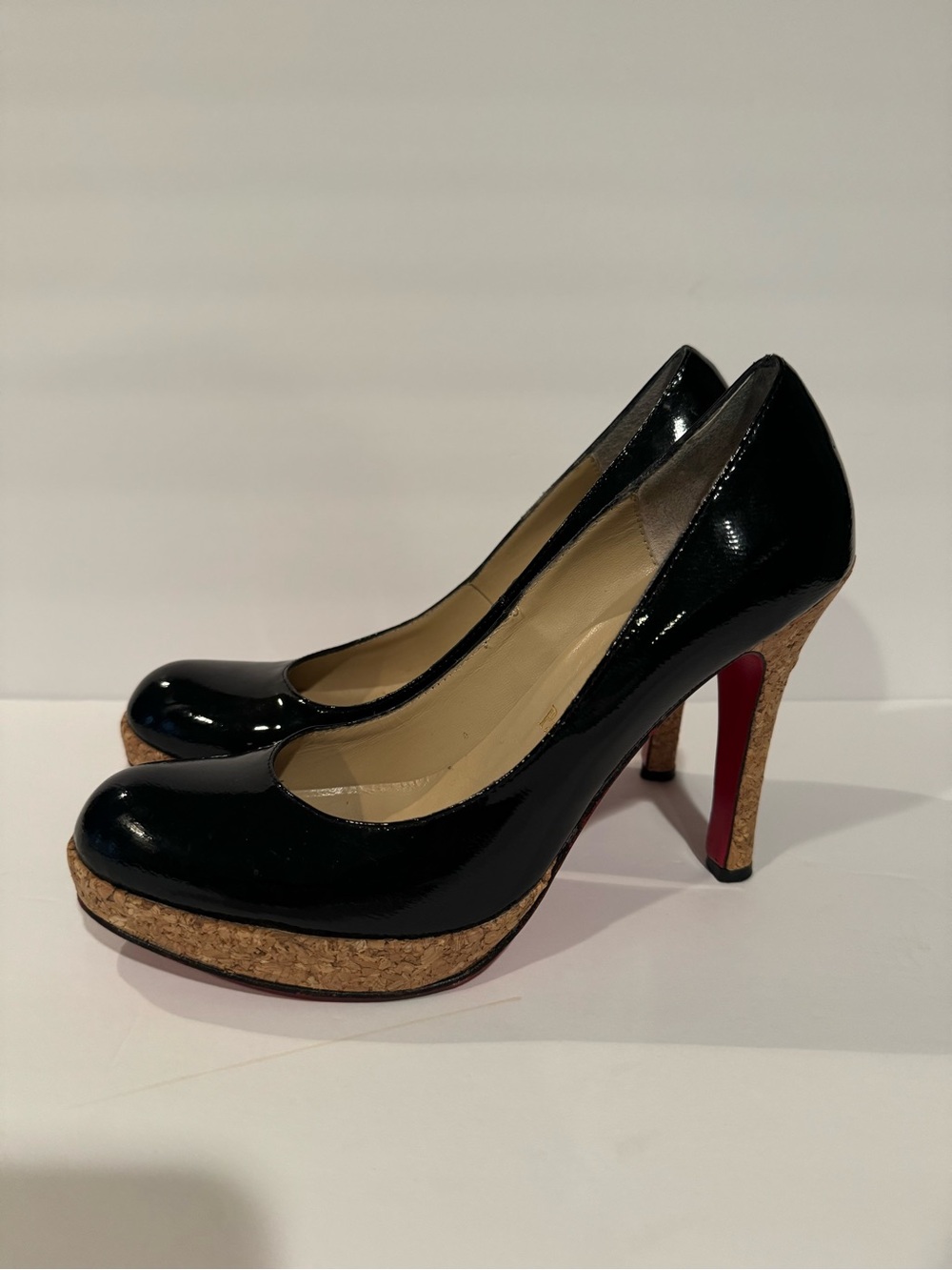 Christian Louboutin Cork Platform Pumps – Size 38